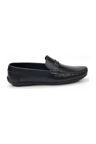 Pierre Cardin 90305 Erkek Hakiki Deri Loafer Günlük Ayakkabı Siyah