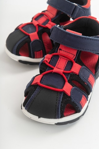 Mnpc Unisex Lacivert Deri Ortopedik Outdoor Çocuk Sandalet Lacivert (531051796) Lacivert