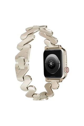 iOs Watch Uyumlu 7 8 41mm Kordon Krd-80 Metal Bilezik Strap Kayış