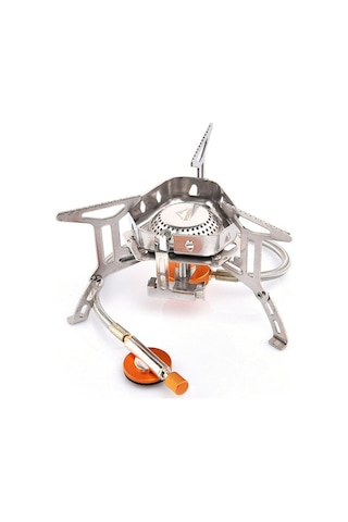 Geeroyoo Taşra Kamp Gaz Sobası - Bölümlü Rüzgar Direnci - Taşra Mutfak Ev Aletleri - Taşınabilir Kamp Gaz Sobası - Wss-207 Düz Gaz Bünyesi İle Bağlanır Çok Renkli