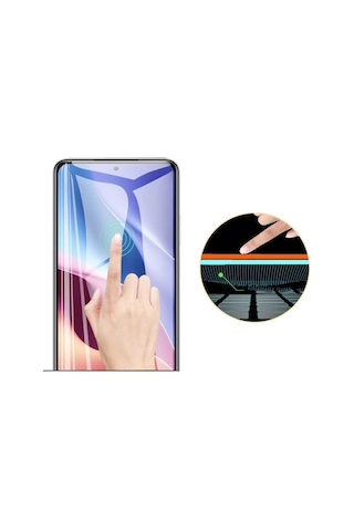 Samsung Galaxy Uyumlu S22 Plus Ekran Koruyucu Kısa 9h Ultra Ince Nano Esnek Micro Temperli Kırılmaz Cam Koruma