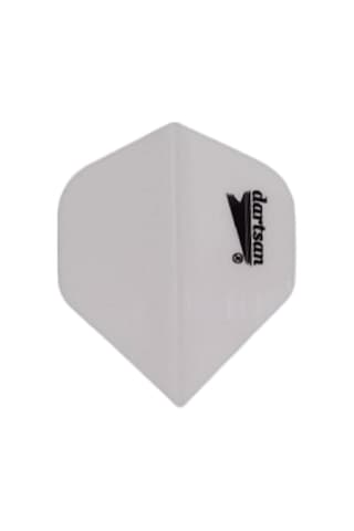 5 Set (15 Adet) Dartsan Dart Flight-flayt. 100 Micron Pet Beyaz
