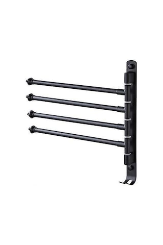 Novahub 180 Dönebilir Paslanmaz Çelik Havlu Askısı - 2/3/4 Kollu Katlanabilir Banyo Mutfak Yatak Odası Diğer