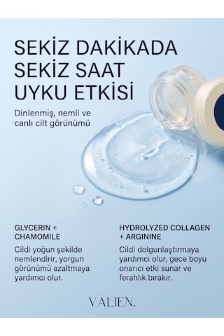 Vàlıen Uyku Maskesi 8 Dakikada 8 Saat Etkili Kapsül 7 Adet