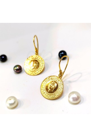 Altın Ürünler Dorika Toplu Çeyrekli Küpe