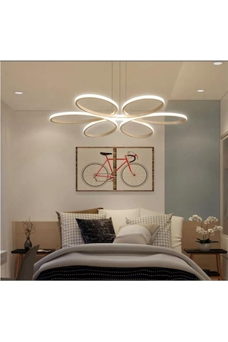 Mutfak,salon Modern Tarz Beyaz Kasa Günışığı Led Avize Beyaz