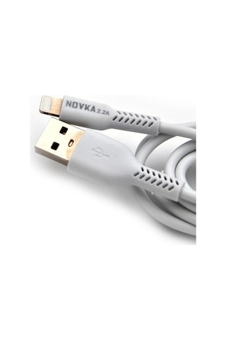 Novka NVK01 Lightning Uyumlu 2.2 A Usb Şarj Kablosu 1 M