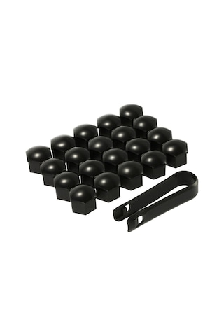 Padalink Vw Audı İçin 20 Adet 17mm Plastik Jant Somun Kapağı Ve Çıkarma Aleti Seti