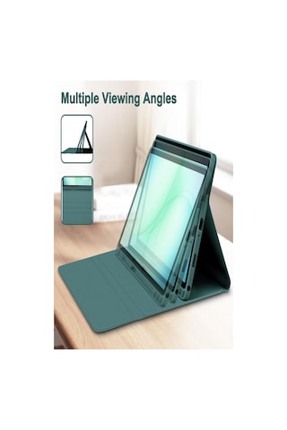 Galaxy Tab A11+ Plus 11 Inç Tablet Uyumlu Bluetooth Özellikli Türkçe Klavyeli Kılıf Kalem Bölmeli