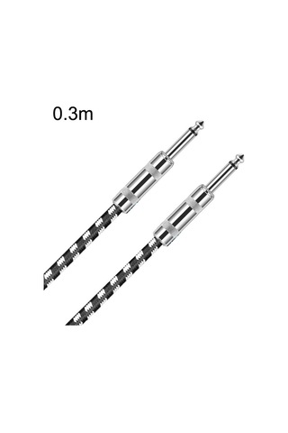 Sones 0,3 M 2 Düz Başlı 6,35 Mm Gitar Kablosu Oksijensiz Bakır Çekirdekli Ts Büyük İki Çekirdekli Kablo