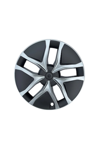 Tesla Model Y Juniper Premium İçin Uyumlu Jant Kapağı 4 Parça Silver Detay