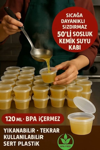 50'li Pkt 120 Ml Şeffaf Sosluk Diğer