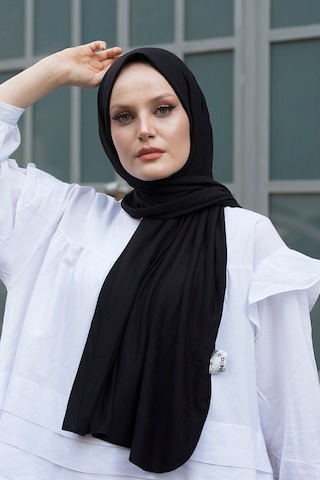 Unika Boutique Şal Penye Ozel Dıkıslı Uzun Mevsımlık Pıerparıs Siyah