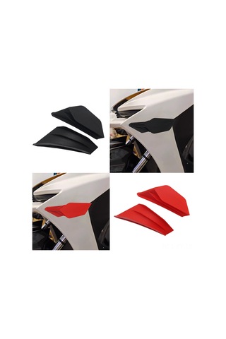 Shineyee Honda, Suzuki, Yamaha İçin Abs Malzemeden Yapılmış Kırmızı Motosiklet Kanatçık Seti - 2'li Paket