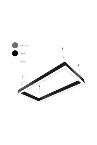 Dikdörtgen Modern Led Avize Linear Simit Armatür Lineer