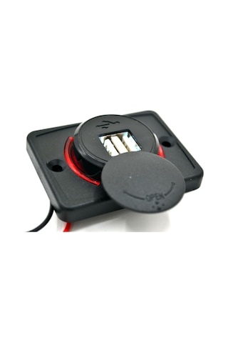 12v 24v Dc Usb 3.1a Şarj Port Işıklı Düz Taban