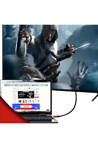 Hdmı Kablosu 3 Metre Hdtv Bilgisayar Uydu Görüntü Ses Full Hd Sargılı Görüntü Aktarma Kablosu