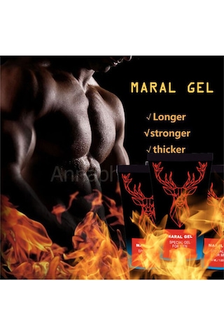 Maral Erkeklere Güç Ve Geciktiricili Etkili Bakım Ve Masaj Jeli 50 X 2 Adet + Lubricant İle