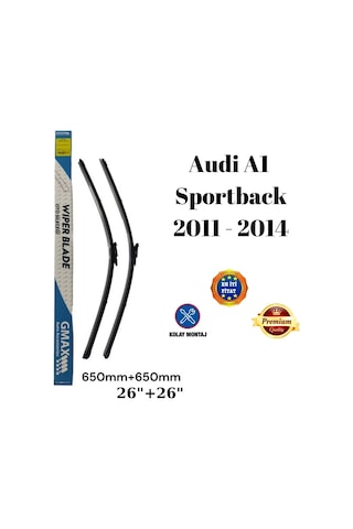 Audi A1 Sportback 2011 2012 2013 2014 Uyumlu 24"+16" İnç Araca Özel Ön Cam Silecek Süpürgesi Takımı 600+400mm