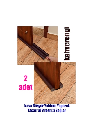 2 Adet Kahverengi Çift Taraflı Rüzgar Soğuk Ve Haşere Önleyici