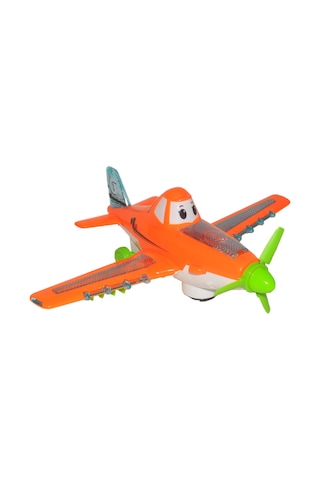 Led Işıklı Sesli Hareket Eden Çarpınca Dönen Canlı Renkli Model Oyuncak Uçak Yürüyen Uçak 26 Cm.