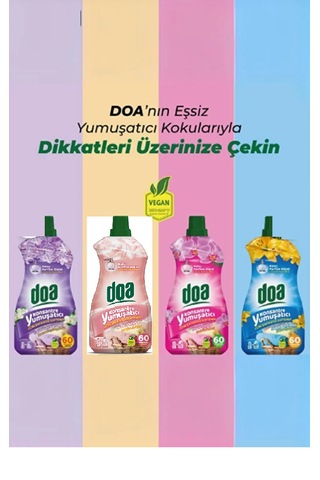 Doa Konsantre Çamaşır Yumuşatıcı Lavanta Manolya 1500 Ml X 4 Adet 4'lü Set