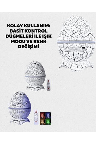 Led Galaksi Projektör, 19 Sesli Uyku Makinesi, Yüksek Çözünürlüklü
