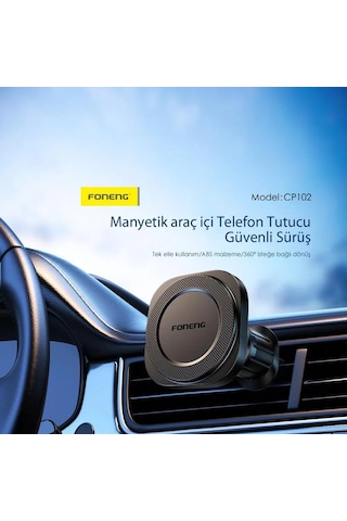 Foneng Cp102 Manyetik Araç İçi Havalandırma Telefon Tutucu -