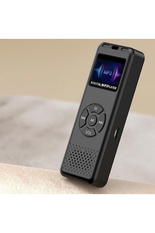 T09 Çok Fonksiyonlu Dijital Ekran Mp3 / Mp4 Bluetooth Müzik Çalar Siyah , Boyut:hafıza Kartı Olmadan