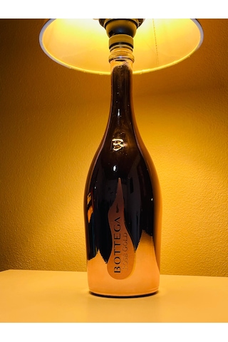 Bottega Şık Tasarımlı Abajur Krem