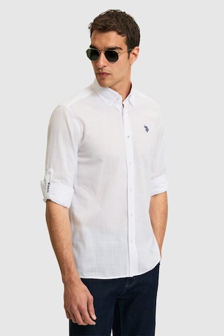 U.s. Polo Assn. Erkek Beyaz Gömlek Basic 50324660-vr013