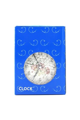 Twin Bell Alarm Clock Bgc-45 Yuvarlak Masa Çalar Saat - Metal Eskitme Desenli Kasa, Pilli Ve Işıklı, 10 Cm