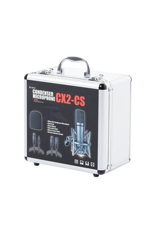 Karın Bölgesix Cx2 Yüksek Kaliteli Condenser Stüdyo Ses Kayıt Mikrofon Seti Geniş Diyafram