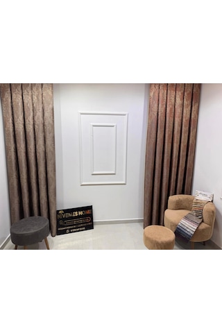 Nivemeshome Pera V-5302 1/3 Sık Pileli Fon Perde Apm Çok Renkli