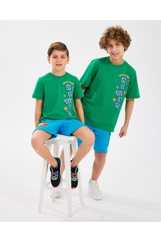 Skechers B Lw Fleece Short Büyük Erkek Çocuk Mavi Şort Sk2510046-315 Mavi