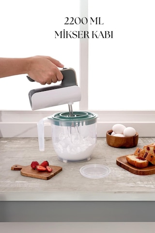 2200 Ml Mikser Kabı Yeşil & Ölçü Kabı & Saklama Kabı-dny0027 Diğer