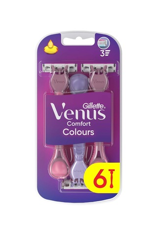 Lexroo Venus Comfort Colours Kadın Tıraş Bıçakları, 6 Kadın Tıraş Bıçakları