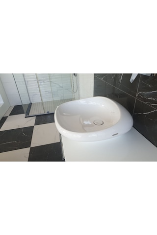VitrA 4520B403-0046 Istanbul Çanak Kare Lavabo 50 CM