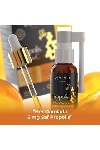 Voop Propolis + C Vitamini Sprey-Damla 20 ML