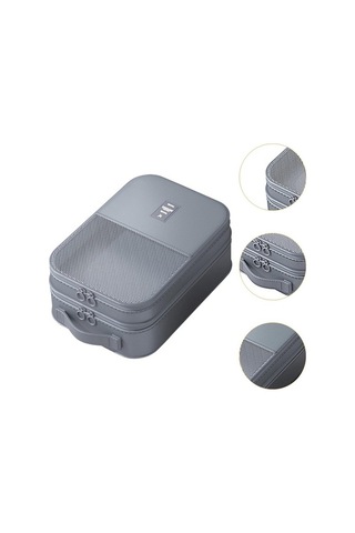 Pazly Suntek Seyahat Ayakkabı Çantası - El Saplı Gri, Erkek Ve Kadın Gri