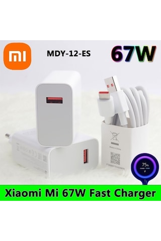 Xiaomi Turbo MYD-12-EH 67W 6A Hızlı Şarj Cihazı Ve Type-C Kablo