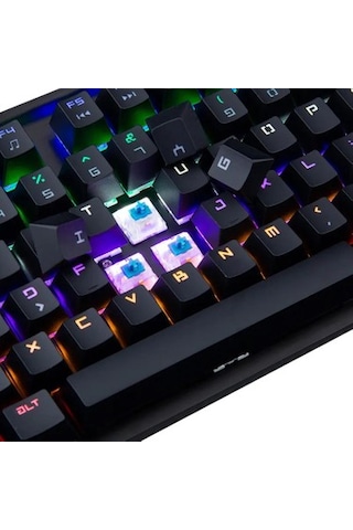 Hadron G509b Kablolu Oyuncu Mini Klavye Mekanik Blue Switch Rgb Q Siyah