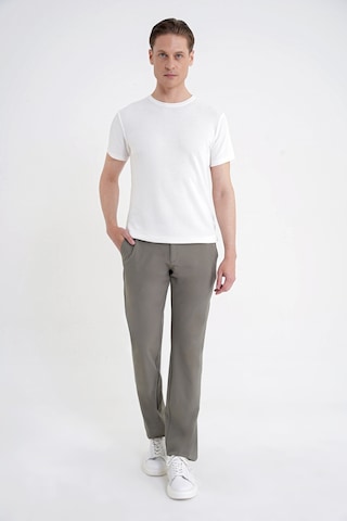 Efor Comfort Fit Rayon Karışımlı Ekru Bisiklet Yaka Tişört Ts 925