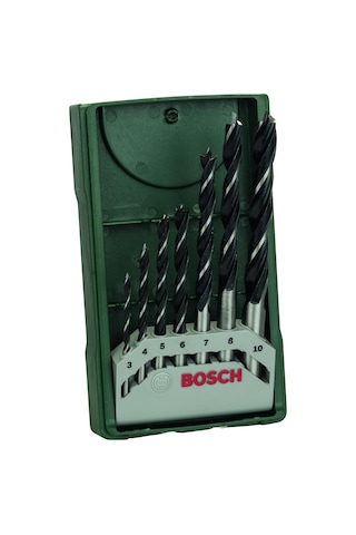 Professional Accessories Ahşap Matkap Uçu, Yeşil, 7 Adet