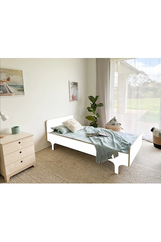 Safran Tek Kişilik Karyola Beyaz 90 x 190 CM