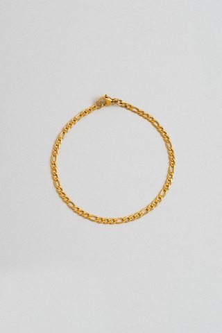 Klasik Sarı Kaplama Çelik Erkek Bileklik Sarı