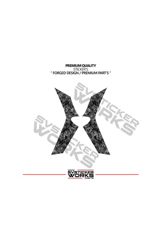 Cfmoto 450sr Forged Karbon Kaplama Motor Koruma Kapağı Sticker Etiket Modeli