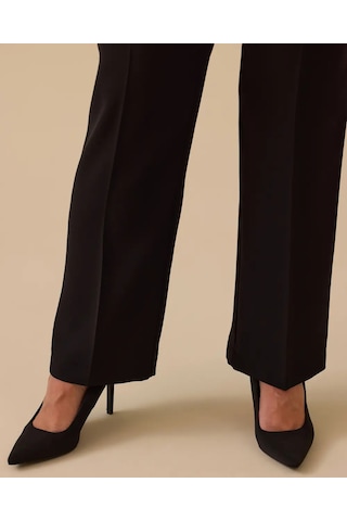 Büyük Beden Düz Paça Klasik Pantolon Gala-xi Siyah
