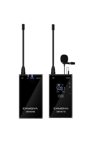 Ckmova Um100 Kit 1 Ultra Kompakt Uhf Kablosuz Yaka Mikrofon Seti