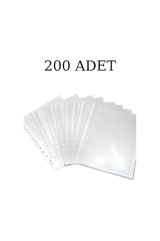 N'pratik Şeffaf Poşet Dosya - 2 Paket 200 Adet Dayanıklı Ve Kullanışlı